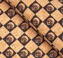 Precut Cork 19"x27"-CheckeredChess Leopard Print COF-283-A