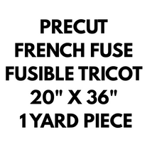 Precut French Fuse Tricot 20"x36" - Black