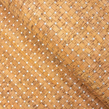 Precut Silver Square Dots Natural Cork 20"x27" COF-137