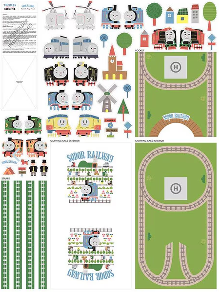 Precut Thomas & Friends 40"x54" Sodor Railway Felt Panel FT15087-PANEL