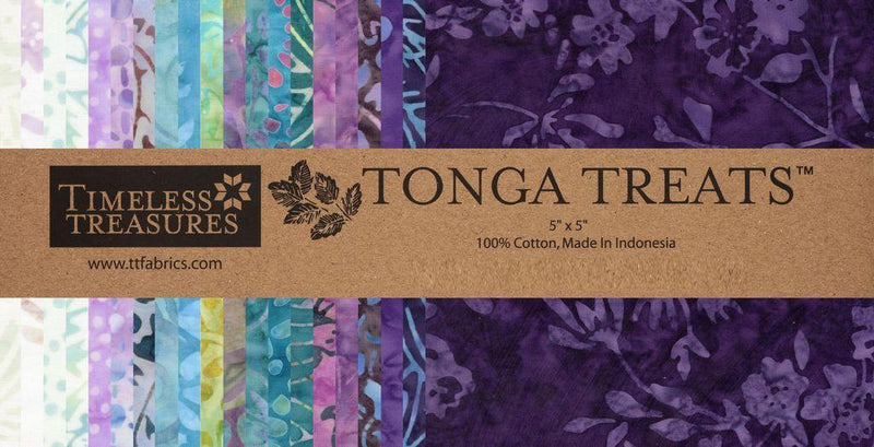 Precut Tonga Treats-5" Squares-Paradise TREAT-MINI42-PARADISE