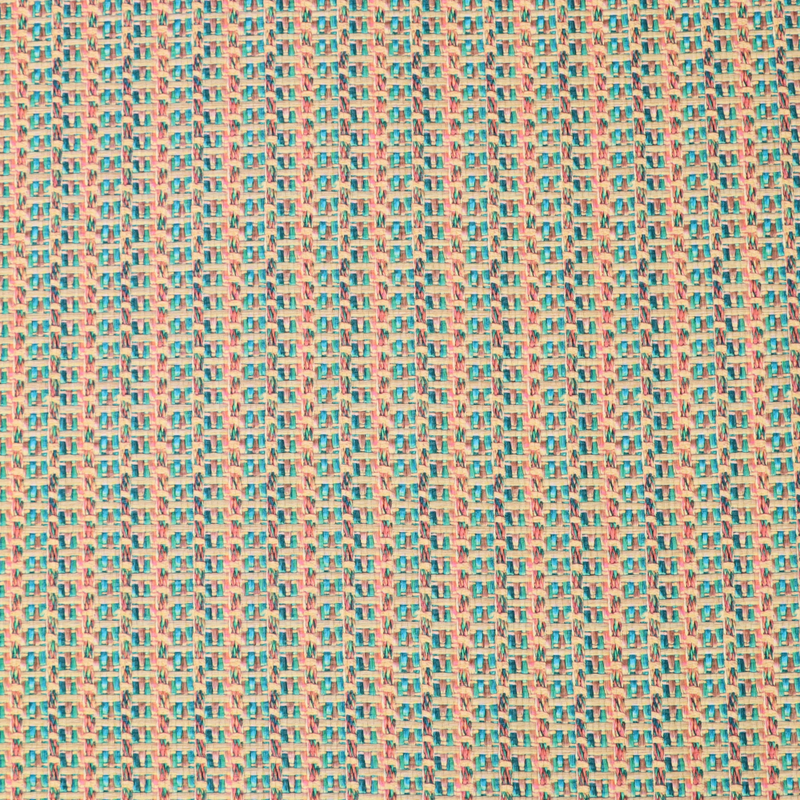 Precut Vinyl - Braided Pattern - Blue/Brown - 18" x 53"