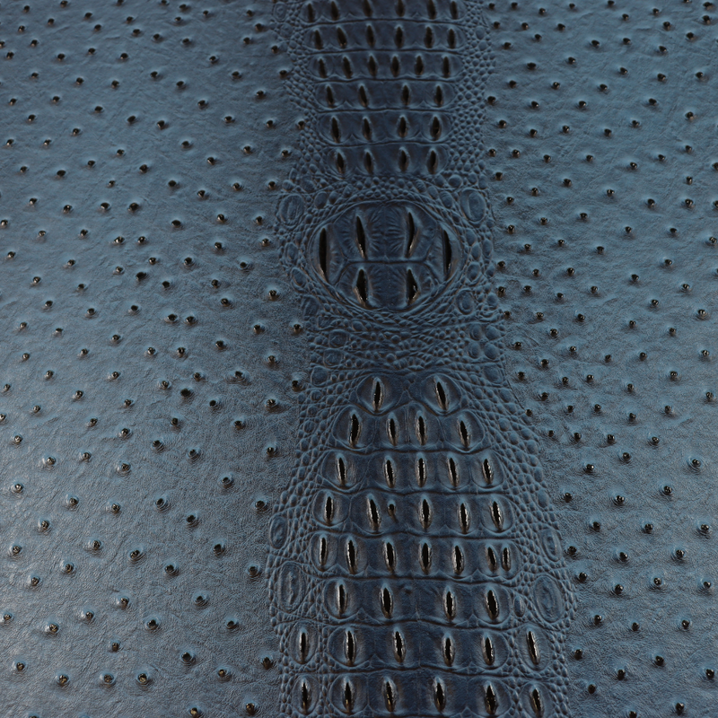Precut Vinyl - Gator Ostrich Embossed - Denim Blue - 18"x54"