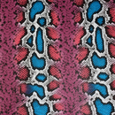 Precut Vinyl - Snake Print- Fusya - 18"x54"