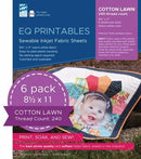 Premium Cotton Lawn Inkjet Fabric Sheets P-CL811
