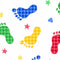Primary Feet Flannel 9307AE-78