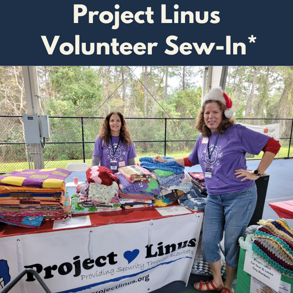 Project Linus Volunteer Sew In*  Tues 04/22 9:30am-12:30pm