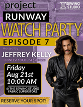 Project Runway Episode 7 Watch Party With Jeffrey Kelly Fri 08/21 10:00am