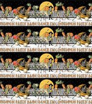 Pumpkin Patch-Barn Dance Border Stripe C14573-WHITE