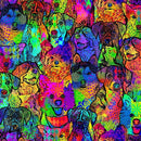 Puparazzi-Comic Dog Collage Bright DOG-CD4363-BRIGHT