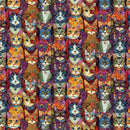 Purrfect Patchwork-Packed Dressup Cats CAT-CD4251-BRIGHT