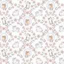 Purrfection Flannel-Cat's Garden White CAT-CF4341