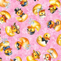 QT Cuties 3-Rubber Duckies Pink 2600-31860-P