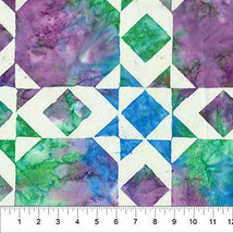 Quilt Blocks Wide Backing-Quilt Block 3 Caribbean B82202-61