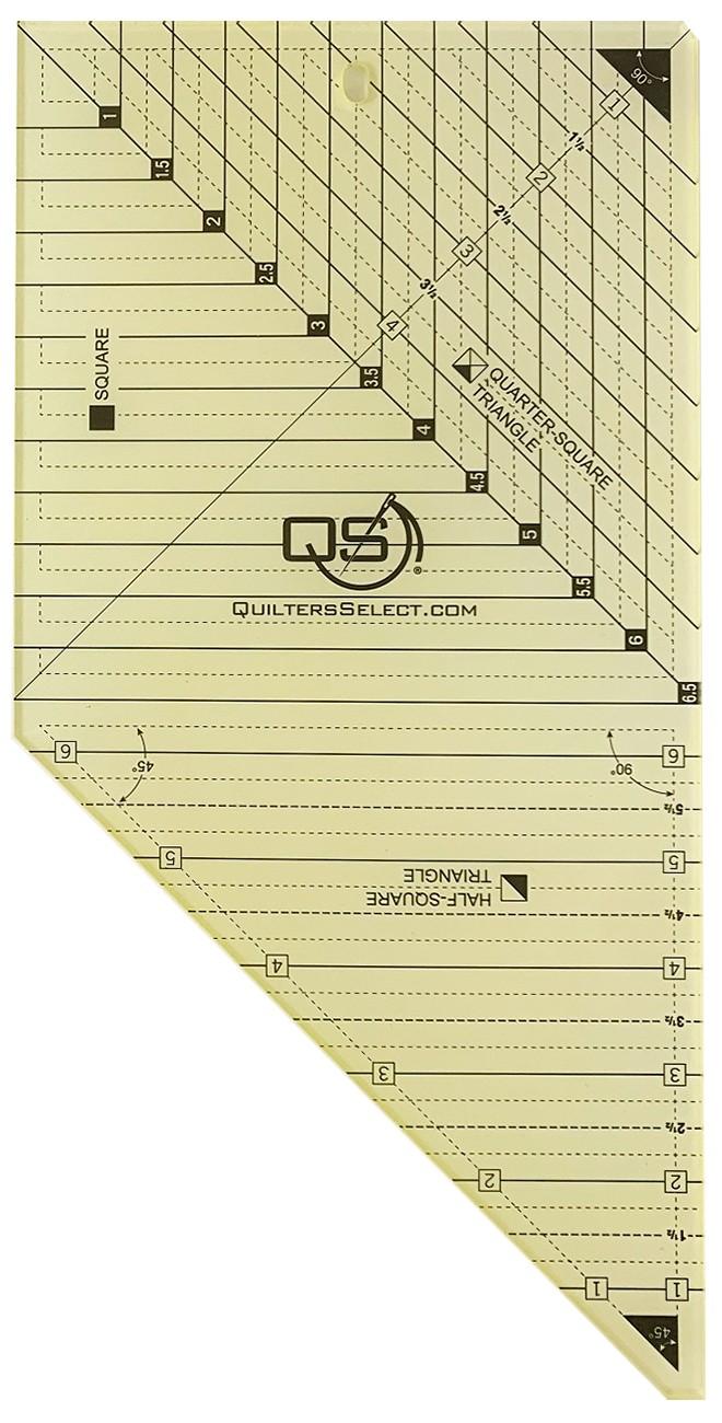 Quilter's Select Tri/Square 3 In 1 Combo Ruler - QS-TRISQU – The Sewing ...