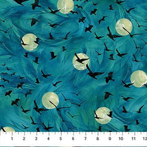 Raven's Call-Flying Ravens Teal DP28948-66