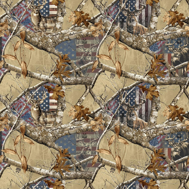Realtree-Patriotic Deer & Flag 10451