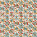 Blockprint Chic-Floral Stripe Beige/Red 12025930