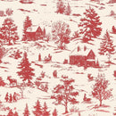 Holly Jolly Calico-Ecru/Red 4678-18