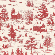 Holly Jolly Calico-Ecru/Red 4678-18