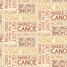 Paddle & Pine-Words Cream/Red W135-027-032