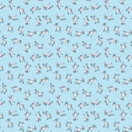 Reindeer on Light Blue AC12C