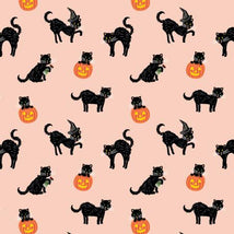 Rifle Paper Halloween-Black Cat Blush Metallic RP1302-BL3M