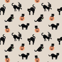 Rifle Paper Halloween-Black Cat Linen Metallic RP1302-LI2M