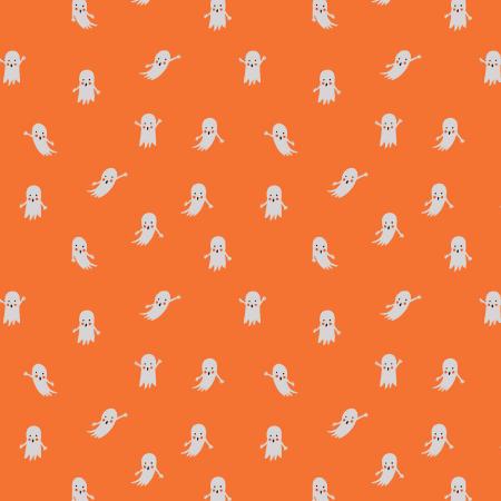 Rifle Paper Halloween-Ghosts Orange RP1303-OR2