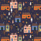 Rifle Paper Halloween-Halloween Night Navy & Metallic Silver RP1307-NM2M