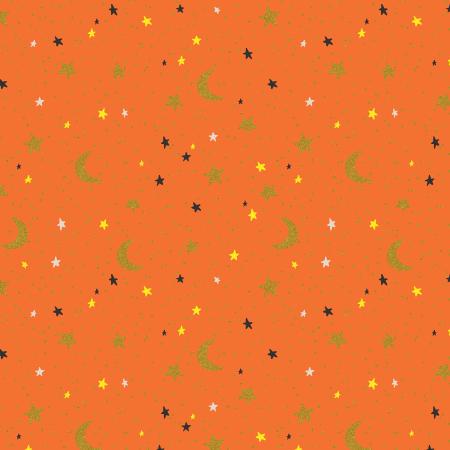 Rifle Paper Halloween-October Night Orange Metallic RP1305-OR2M
