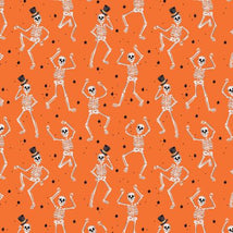 Rifle Paper Halloween-Skeletons Orange RP1301-OR2