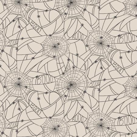 Rifle Paper Halloween-Spider Webs Cream RP1310-CR1