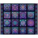 Royale-37" Stained Glass Patches Panel-Black 2600-31825-J