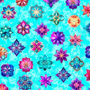 Royale-Ditsy Turquoise 2600-31828-Q