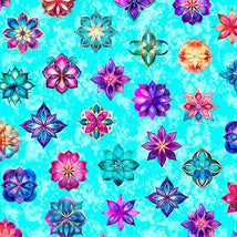 Royale-Ditsy Turquoise 2600-31828-Q