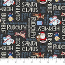 Rudolph The Red-Nosed Reindeer-Phrases Charcoal RD1006-96