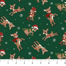 Rudolph The Red-Nosed Reindeer-Rudolph Toss Dark Green RD1001-78