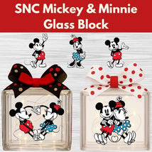 SNC Mickey & Minnie Glass Block* Wed 03/18 9:30am-12:30pm