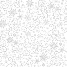 Scrolls & Snowflakes-White HUE-C3911-WHITE