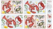 Seaside Boil-24" Placemat Panel Red 4552P-88