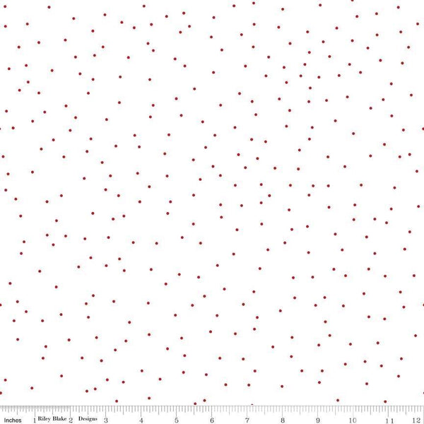 Seasonal Basics-Pin Dot Red C705-RED