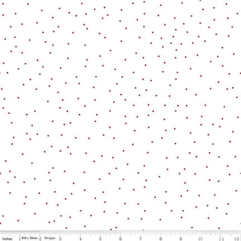 Seasonal Basics-Pin Dot Red C705-RED