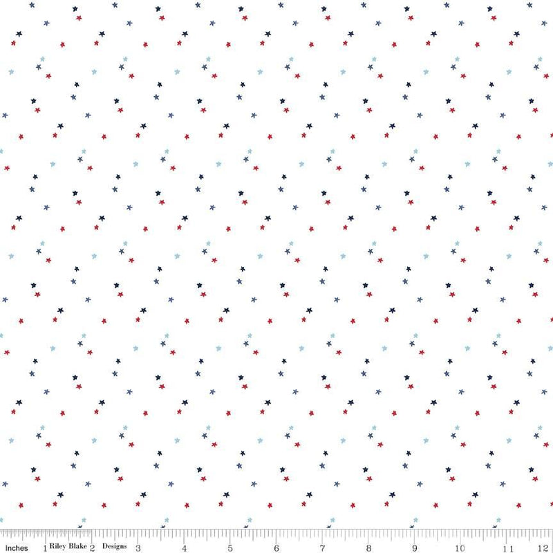 Seasonal Basics-Stars White C657-WHITE