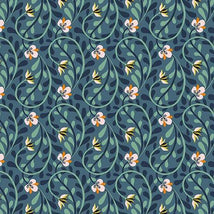Serenade - Climbing Vines - Navy 2710-31526-N