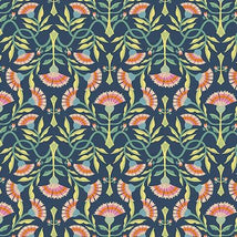 Serenade - Sunrise Blooms - Navy 2710-31527-N