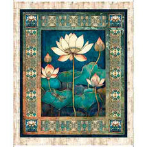Serenity-36" Lotus Flower Panel Multi 2600-31831-X