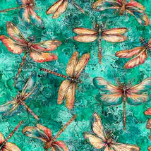 Serenity-Dragonflies Turquoise 2600-31834-Q