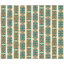 Serenity-Lotus Flower Decorative Stripe Multi 2600-31832-X