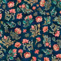 Serenity-Lotus Flower Toss Navy 2600-31836-N